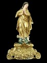 Immaculate Conception of Mary. Wooden polychrome sculpture. XVIII century. Poland. State after conservation.